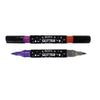 12 pcs Dual Tip Acrylic Marker in vibrant colors, featuring fine and broad tips for detailed artwork and smooth coverage.