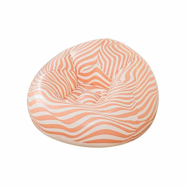 3D Stripe Inflatable Lazy Sofa Chair image 1