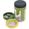 3 in 1 Handheld Vegetable Spiral Slicer with detachable grater components for easy vegetable preparation.