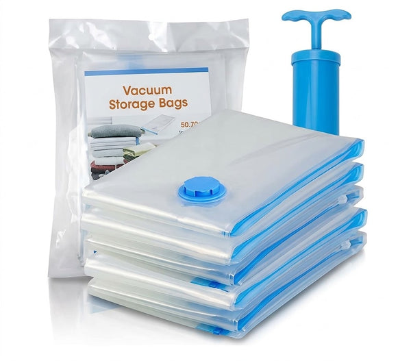 5-Pack of Vacuum Storage Compression Bags