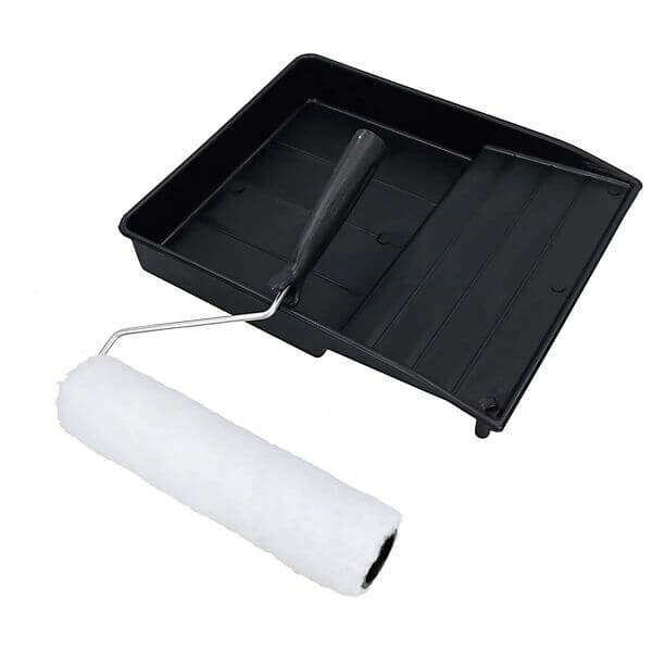 Perfect Dealz Metal Handle Paint Roller and Tray Set