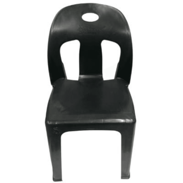 Black Plastic Chair with Handle image 0