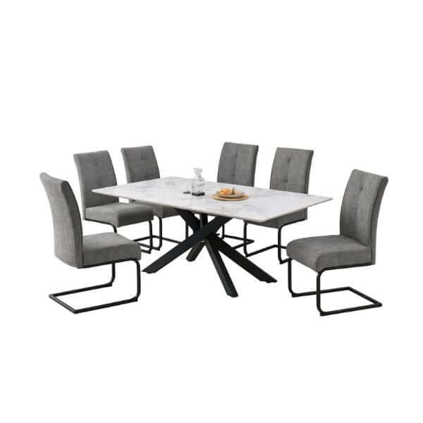 Perfect Dealz 7 Pieces Artistic Dining Room Set