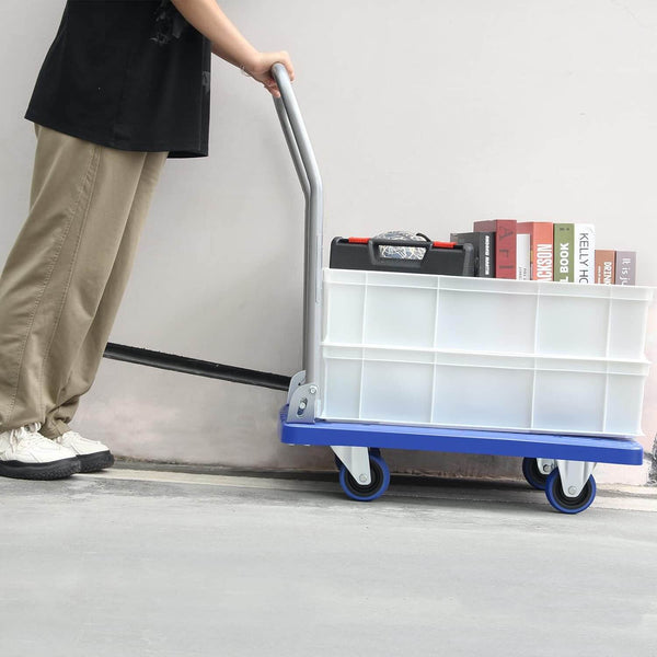 100kg Heavy Weight King Single Platform Trolley 48x68cm image 3