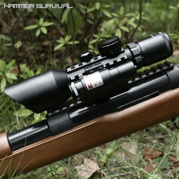 Perfect Dealz Tactical Aiming Scope with Laser Sight LS3-10x42E