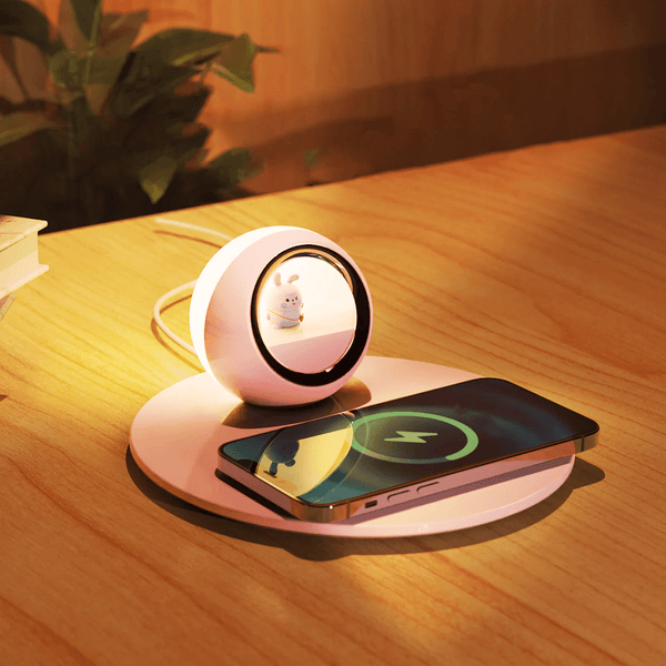 Creative 2-in-1 Wireless Charger & Night Light image 0