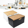Perfect Dealz Elegant Wooden Bread Box with Matching Canisters