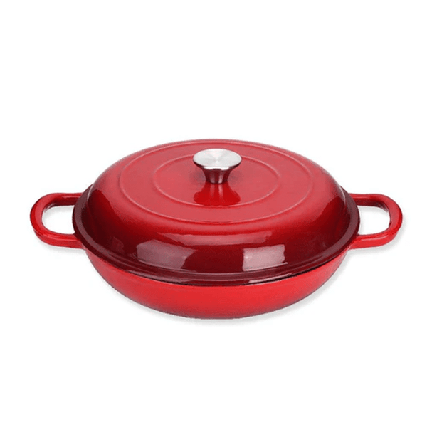 Perfect Dealz 30cm Premium Cast Iron Casserole Pot with Lid