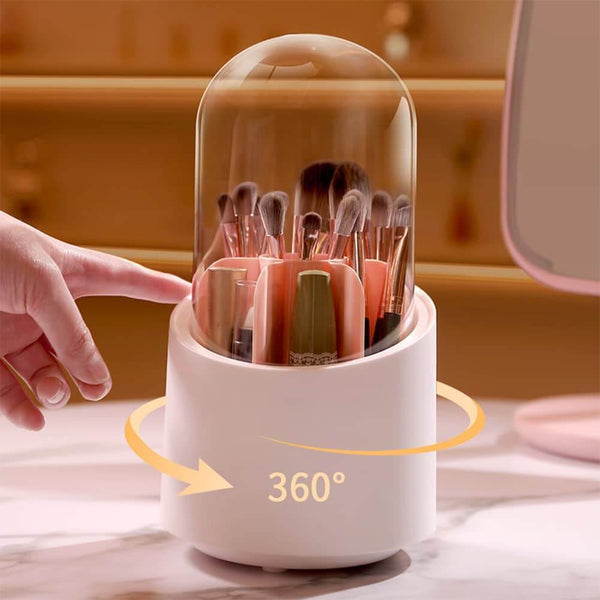Perfect Dealz Rotating Makeup Brush Storage Box