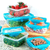 Perfect Dealz 6-Piece Airtight Stackable Fridge Storage Containers