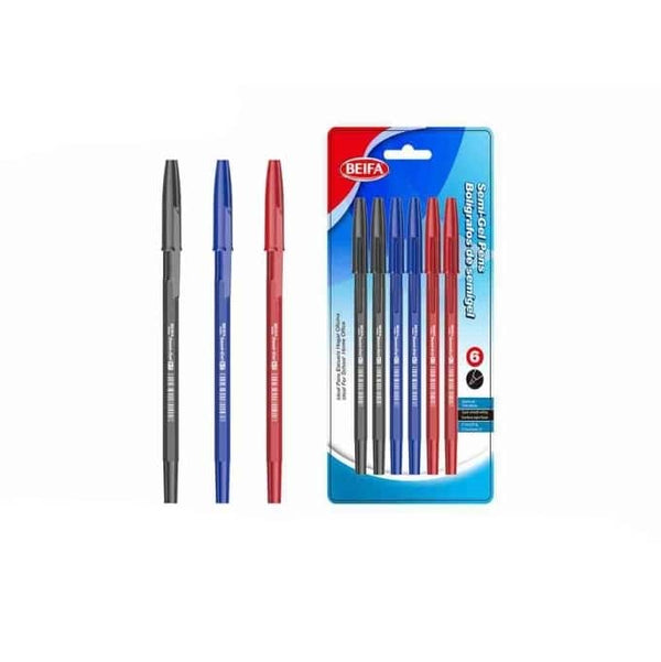 Perfect Dealz 6 in 1 Semi Gel Pen Pack