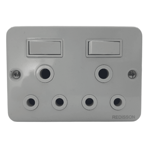 Perfect Dealz Industrial Double Socket with Switches