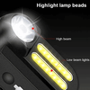 USB Rechargeable Waterproof Bike Light features highlight lamp beads and high and low beam lights for optimal visibility.