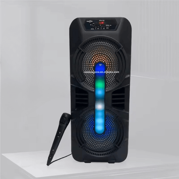 Perfect Dealz Wireless Portable Outdoor Speaker 8 Inch with Wired Microphone