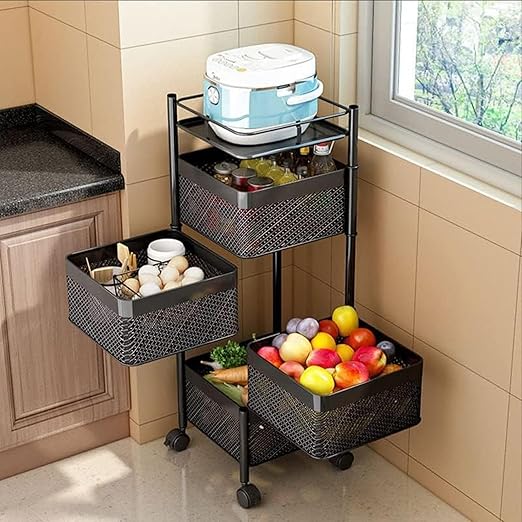 Multi Purpose Trolley Storage Organizer Kitchen Rack