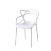 Cafe Replica Master Chair in white, modern design suitable for cafes and dining spaces.
