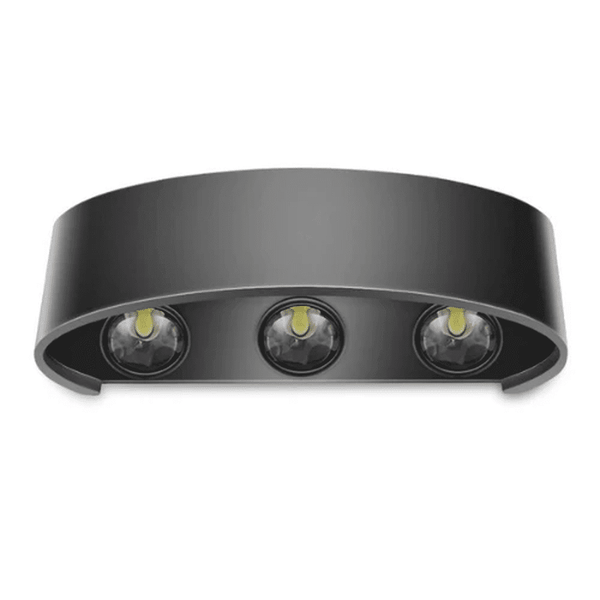 Modern LED Wall Light featuring a sleek design with three round bulbs for energy-efficient illumination.