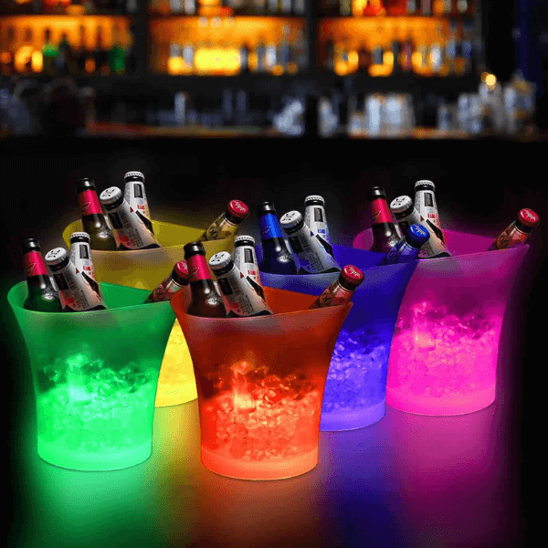 Perfect Dealz 7L Ice Bucket Wireless Bluetooth Multicolor LED Rechargeable Party Speaker