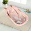 Baby Bath Tub Newborn Baby Thickened Large Tub in a playful frog design with bubbles, perfect for newborn bath time.