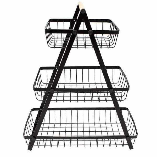 3 Tier Countertop Fruit Basket Holder Decorative Bowl Stand image 3