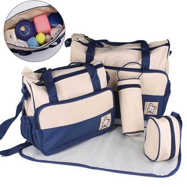 5 in 1 Teddy Bear Nappy Bag Set image 1