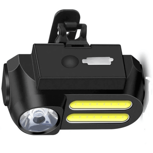 USB Rechargeable Waterproof Bike Light featuring front and side LED illumination for safe nighttime cycling.