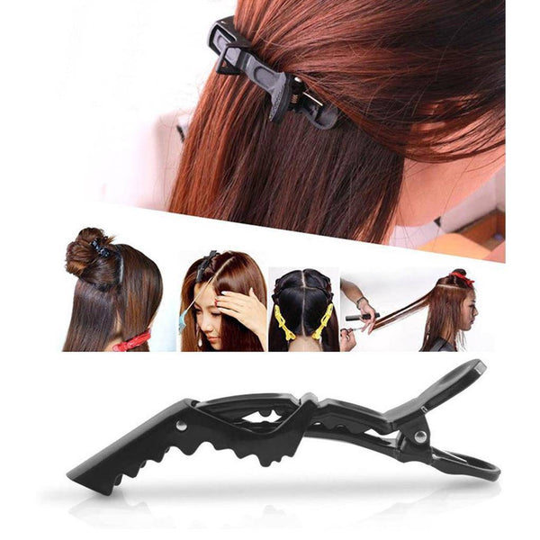 3Pcs Universal Crocodile Hairdressing Cutting Clamps image 0
