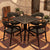 Perforated Table and Chair Set