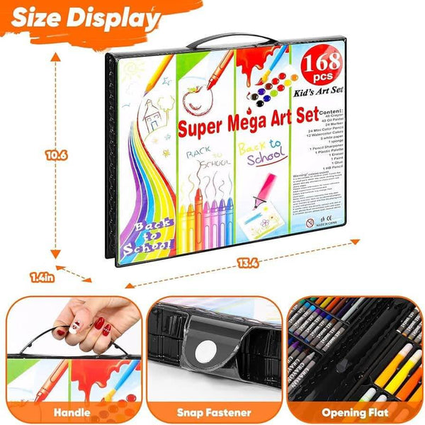 Perfect Dealz 168 Piece Creative Art Set