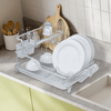 Perfect Dealz 2 Tier Drying Dish Rack with Cutlery Holder