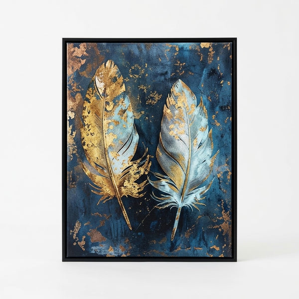 Framed Abstract Canvas Wall Art Piece
