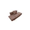2-in-1 Single Sleeper Sofa Bed in a stylish brown color with a soft cushion for comfort.