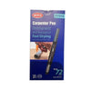 12 pcs Black Round Nib Carpenter Marker packaging showing waterproof features and application on surfaces.