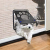 11.4 inches Lockable Magnetic Flap Pet Screen Door designed for pets to easily enter and exit your home.