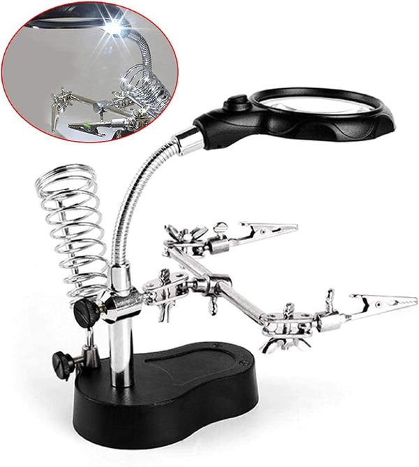 5 LED Auxiliary Clip Magnifier AC/DC Interchangeable image 3