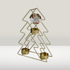 Festive Mini Christmas Tree Candle Holder 24 cm in gold, perfect for holiday décor and ambiance.