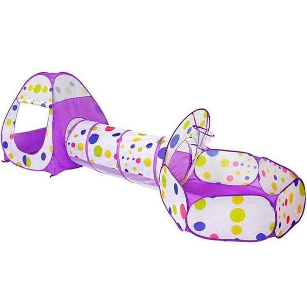 3 in 1 Kids Activity Play Tent With Tunnel image 2