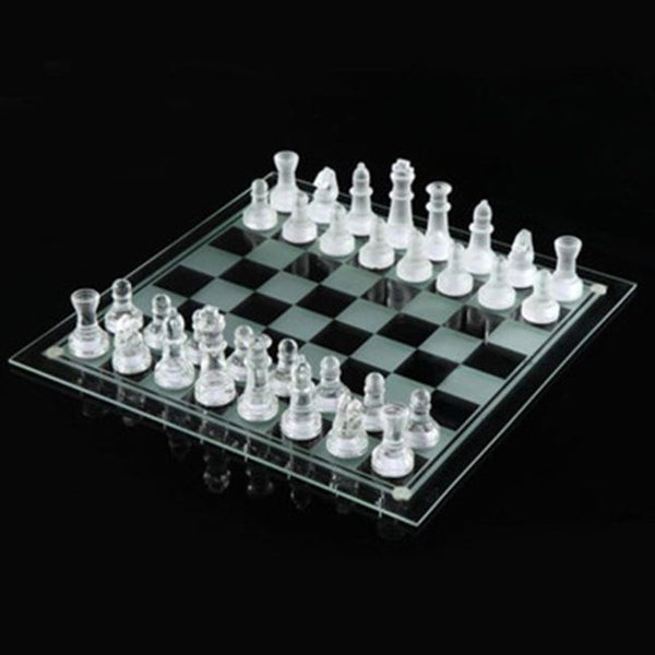 Perfect Dealz Glass Chess Set Small