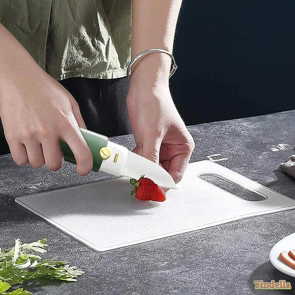 Stainless Steel 2 In 1 Fruit Knife With Peeler image 0