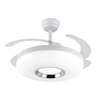 Modern White LED Ceiling Fan Light image 1