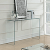 Crystal Edge Clear Glass Narrow Console Table - 120X60Cm image