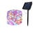 Solar LED Fairy String Lights - 20m with multi-color lights and solar panel for outdoor decorative lighting.