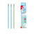 12 pcs Blue Plastic Pencil 7-Inch Hexagonal Design displayed in packaging alongside colored pencils.