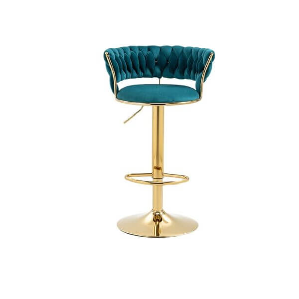 Velvet Swivel Luxury Bar Stool image 11