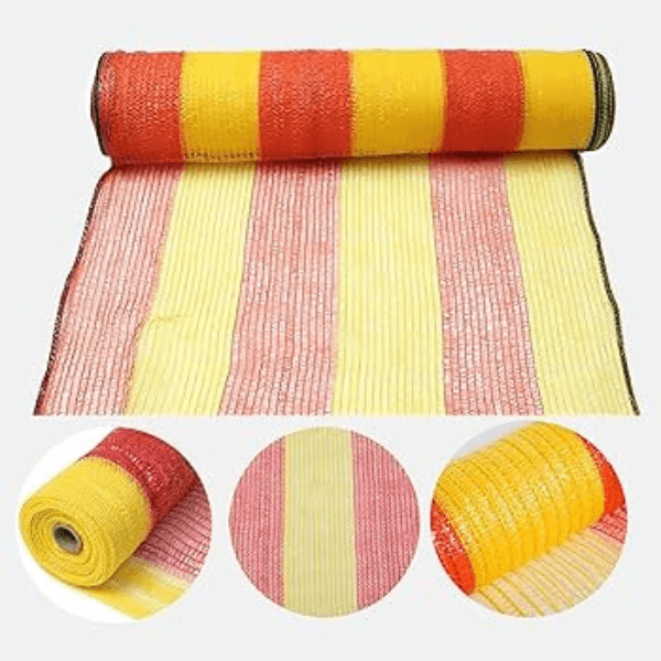 Perfect Dealz 100M Heavy-Duty Orange and Yellow UV-Resistant Safety Net