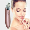 Acne Pore Vacuum Cleaner Blackhead Remover displayed next to a woman with clear skin and a gentle smile.