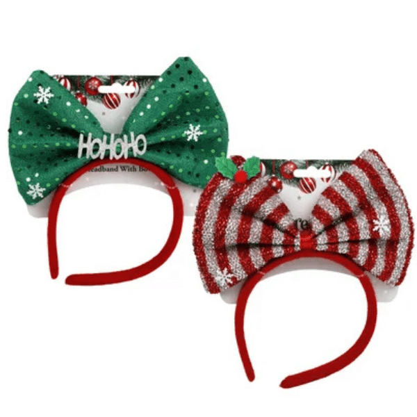 Perfect Dealz Festive Christmas Bow Headband