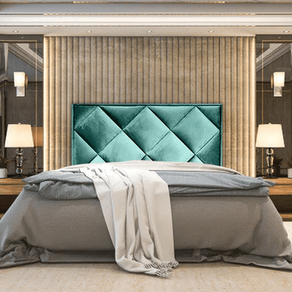 Perfect Dealz Hannah Diamond Tufted Velvet Headboard