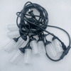 RGB 5 Meter String Bulb featuring multiple clear LED lights on a black cable, ideal for vibrant decor.