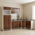 Multi-Piece Modular Kitchen Unit in a Brown and White Finish
